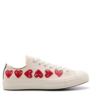 CONVERSE x PLAY Comme des Garçons Chuck 70 Multi Heart Sz 10M 12W